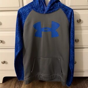 Under Armour Kids Hoodie in Gray and Blue